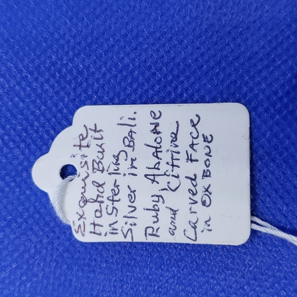 Goddess face sterling silver pendant - Picture 11 of 11